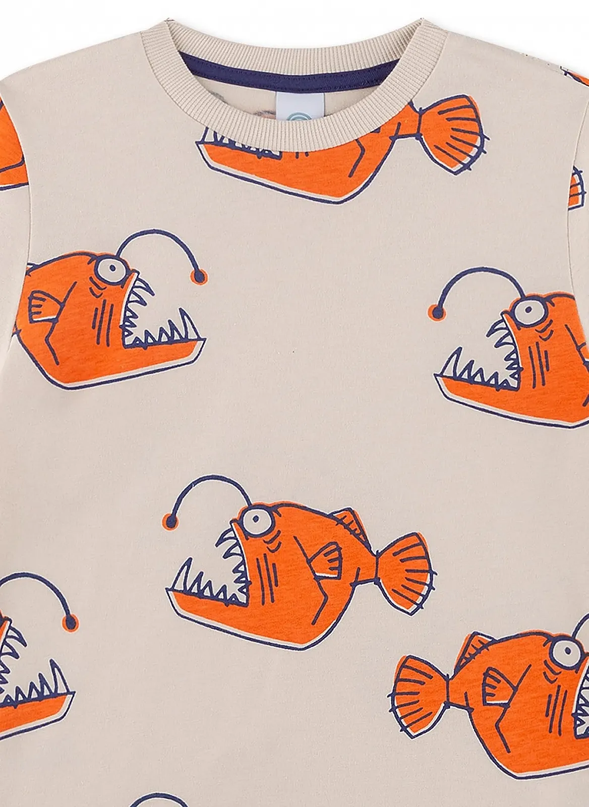 Комплект піжамний Sanetta Шорти Бежевий, фото №3