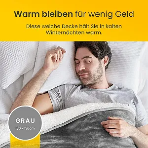 Электрическое одеяло Cosi Home 180 x 130 см Серый synthetic.ua - Фото 1