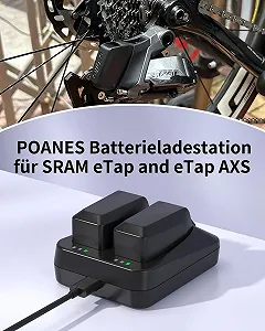 Зарядний пристрій для батарей Типу SRAM AXS/eTap Red Force Rival GX Eagle, Подвійний, USB-C, Швидка зарядка synthetic.ua - Фото 1