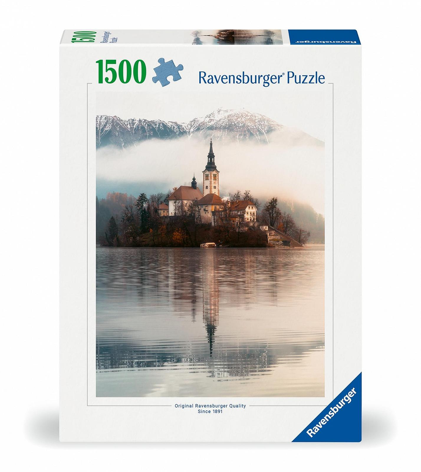 Пазл Ravensburger 12000740 The Island of Wishes, Bled, Slovenia 1500 деталей для взрослых и детей от 14 лет со словенским мотивом, фото №2 Пазл Ravensburger 12000740 The Island of Wishes, Bled, Slovenia 1500 деталей для взрослых и детей от 14 лет со словенским мотивом, фото №2