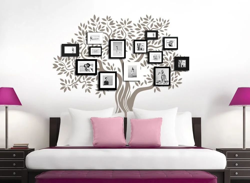 Наклейка на стену Gran Dora W5409 Tree With Branches and Leaves Дерево с ветвями и листьями, фото №2