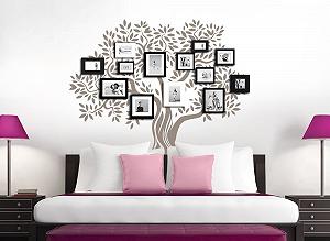 Наклейка на стіну Gran Dora W5409 Tree With Branches and Leaves Дерево з гілками та листям synthetic.ua - Фото 1