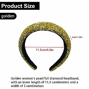 Обруч Блискучий зі стразами, Жіночий широкий synthetic.ua - Фото 1