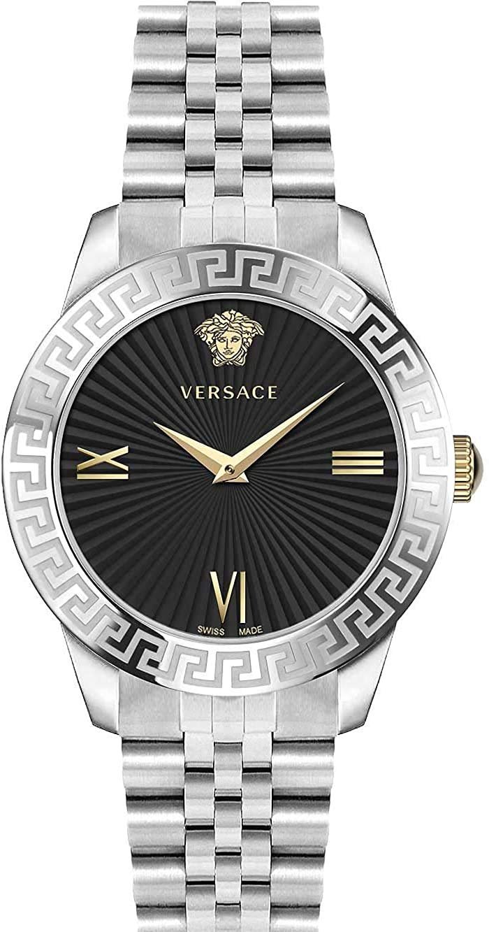 Часы женские кварцевые Versace VEVC004 19 серебристый с браслетом из нержавеющей стали, фото №1