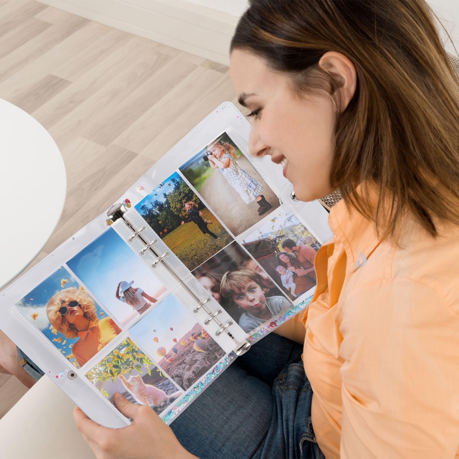 Мини-фотоальбом Lollanda A5 на 240 фотографий, прозрачная обложка, стиль A, фото №6