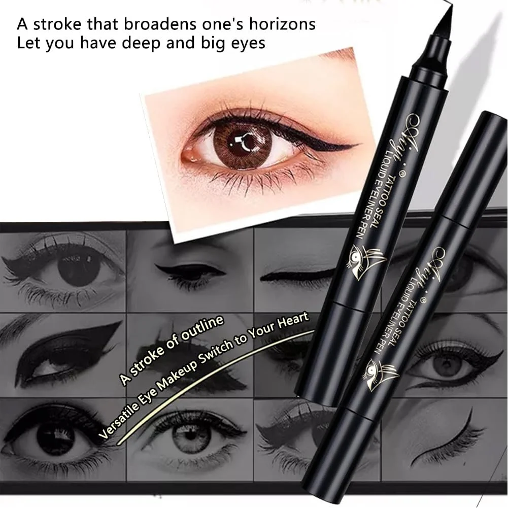 Фломастер-підводка 2 в 1 Чорний Подвійний, фото №6 Фломастер-підводка 2 в 1 Чорний Подвійний, фото №6