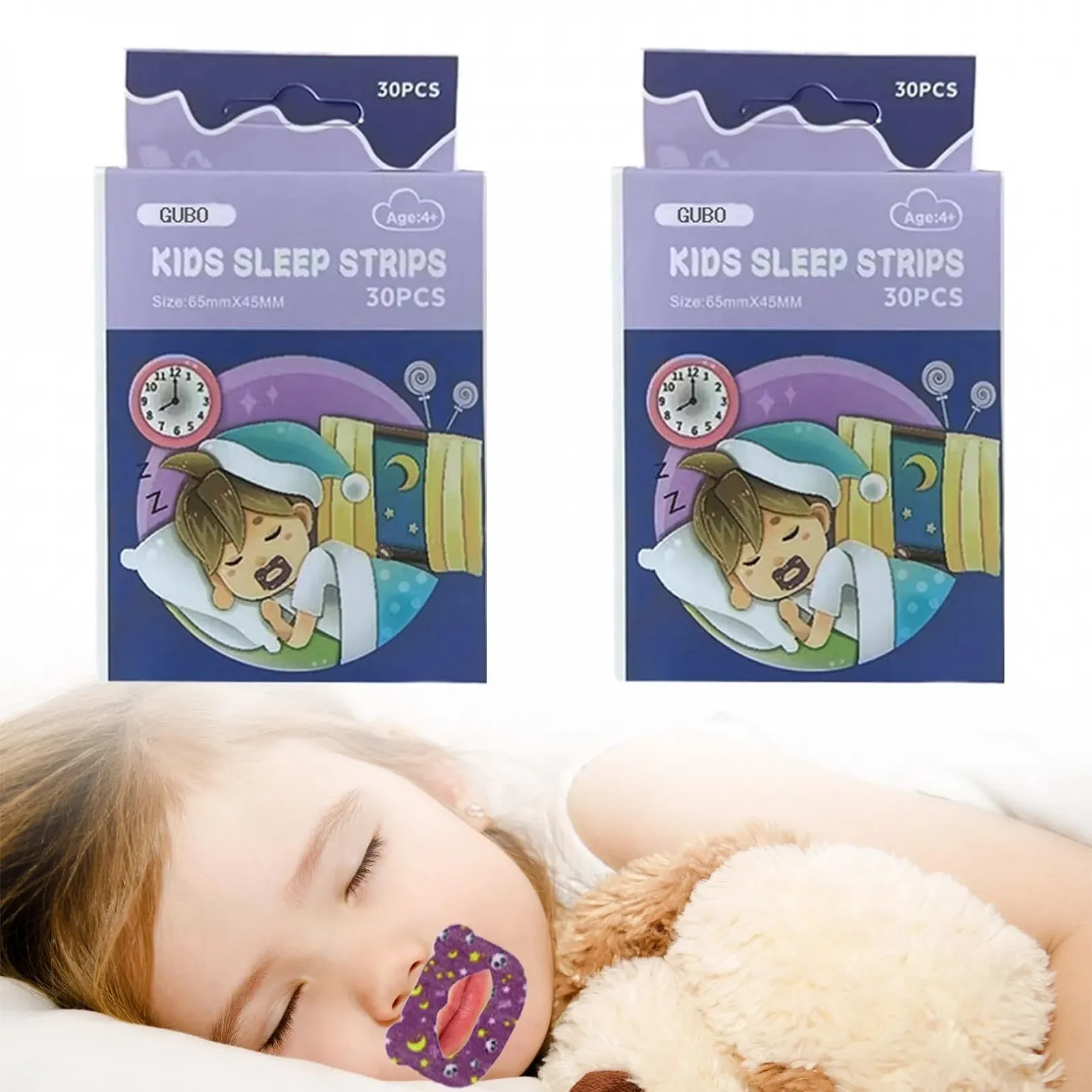 Пластирі для рота для сну, 60 шт., фото №1