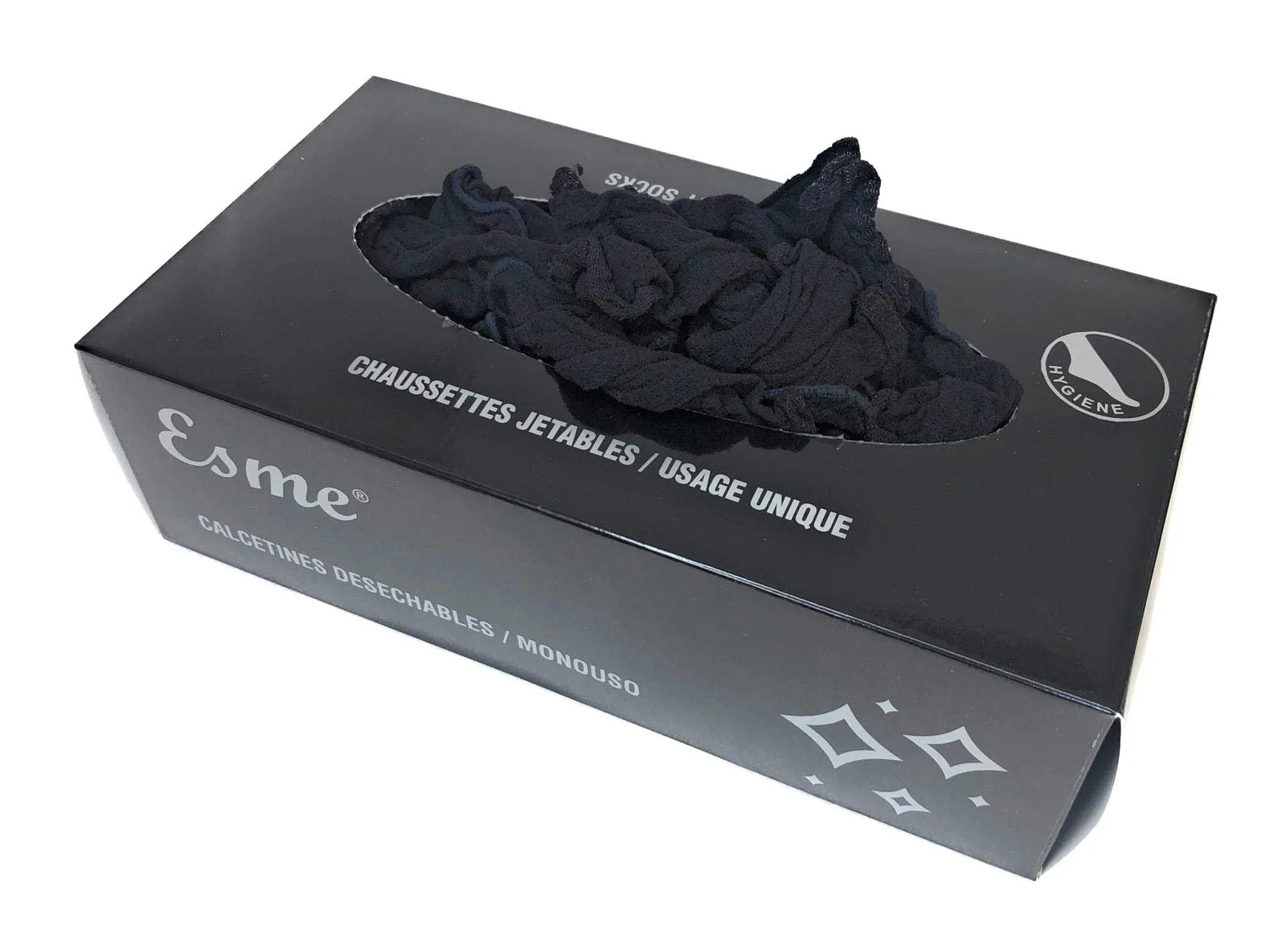 Одноразові шкарпетки Esme 20 Den для жінок та чоловіків, один розмір, 100 шт/упаковка, фото №3 Одноразові шкарпетки Esme 20 Den для жінок та чоловіків, один розмір, 100 шт/упаковка, фото №3