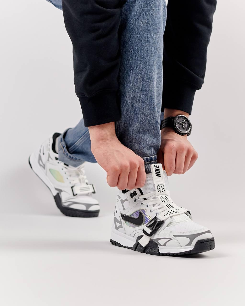 Кроссовки мужские Nike Air Trainer 1 SP белые кожаные кеды найк аир демисезонная обувь из натуральной кожи, фото №2 Кроссовки мужские Nike Air Trainer 1 SP белые кожаные кеды найк аир демисезонная обувь из натуральной кожи, фото №2