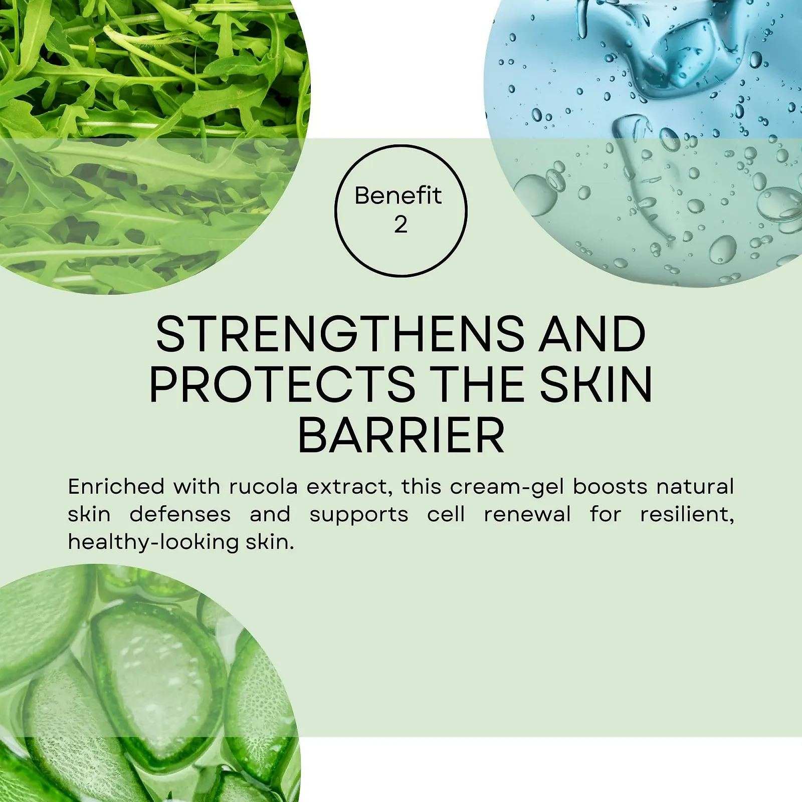 Крем для рук и тела SNB Professional Гель 50 мл с капсулами алоэ и экстрактом руколы, фото №4