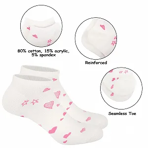 Женские носки в рубчик с разноцветными полосками, горошком и сердцем, мягкие и дышащие, One Size synthetic.ua - Фото 1