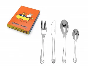 Дитячий Набір Столових Приборів Zilverstad Miffy Транспортні Засоби 4 предмети Нержавіюча Сталь - Фото 1