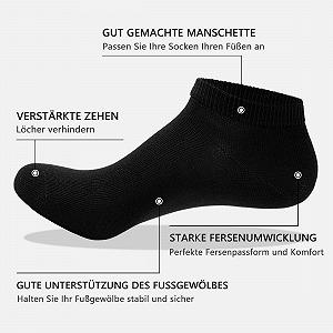 Носки Женские Низкие Хлопковые Дышащие Короткие - 12 пар synthetic.ua - Фото 1