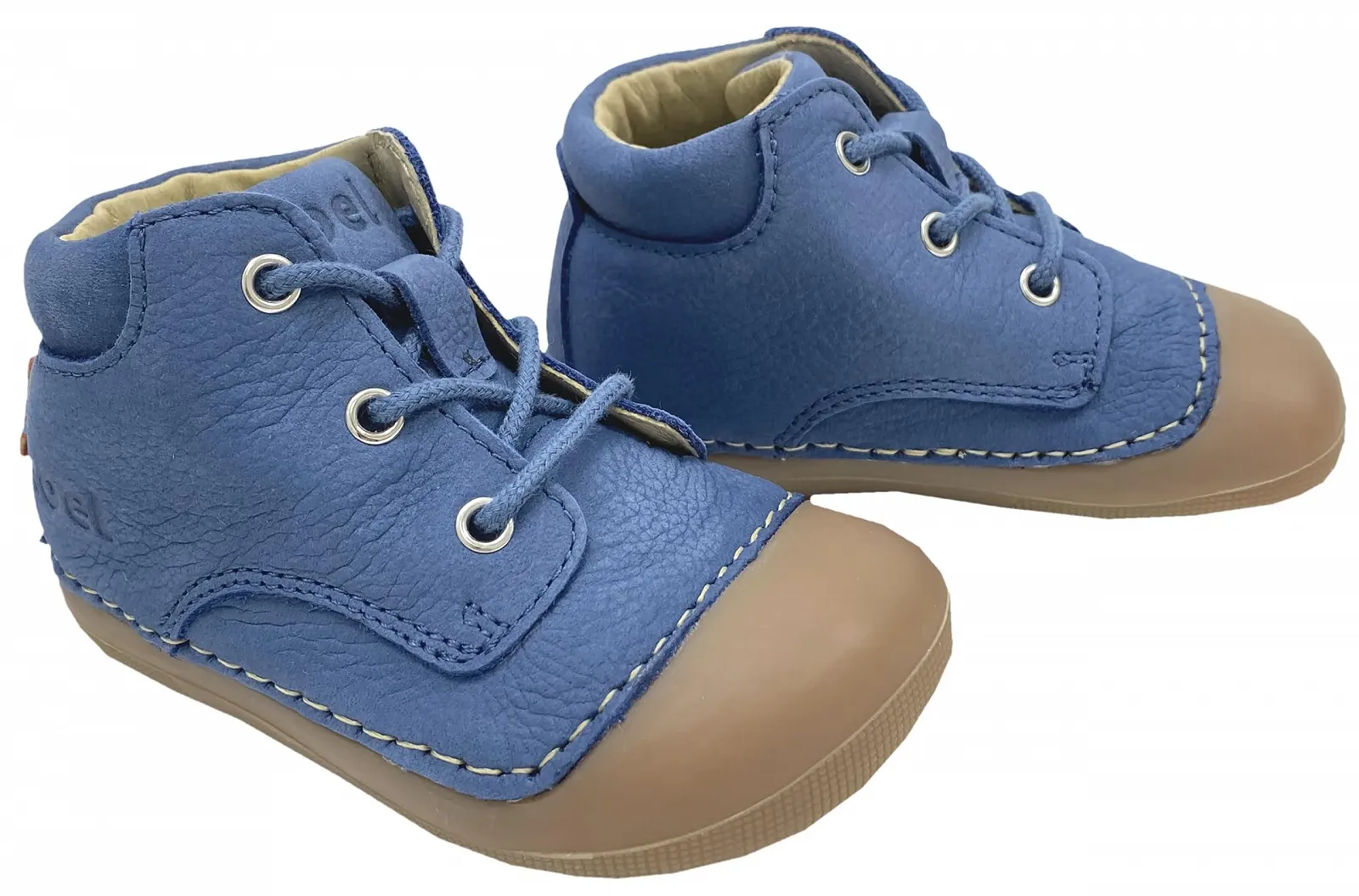 Кросівки KOEL Super weiche Laufanf	ger Barfu	schuhe Leder в кольорі джинс, фото №2