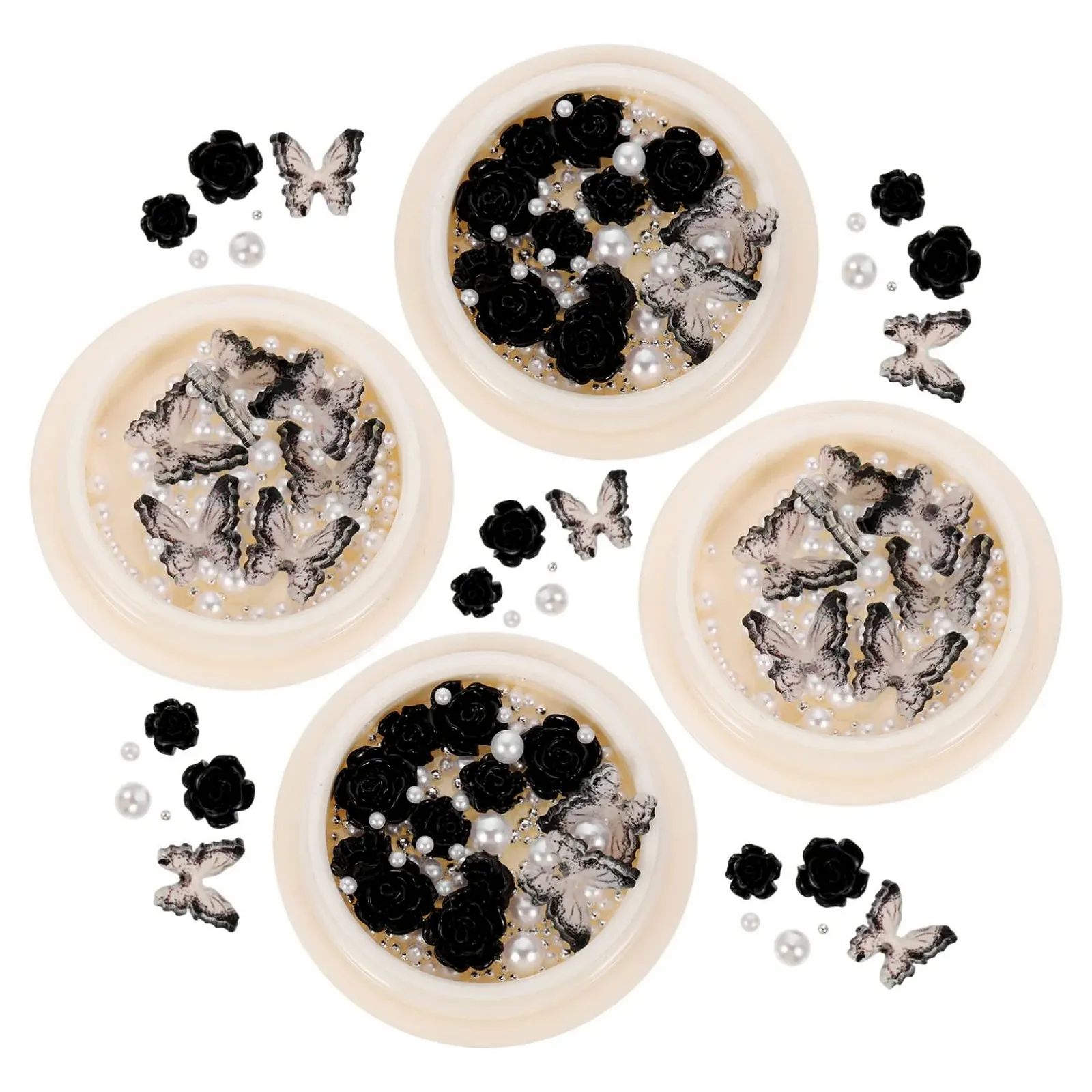 Стрази FRCOLOR Діаманти для нігтів Набір Червона літера, фото №1