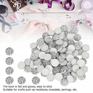 Стразы Плоские Диаманты Crystal Rhinestones 12 мм, 100 шт synthetic.ua - Фото 1