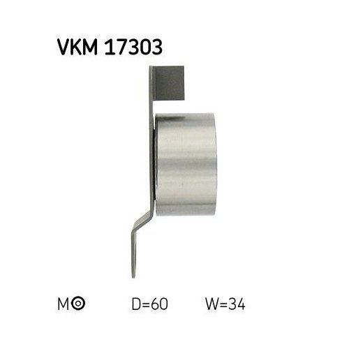Натяжной ролик ремня ГРМ SKF VKM 17303 левый для MG ROVER LAND ROVER, фото №3