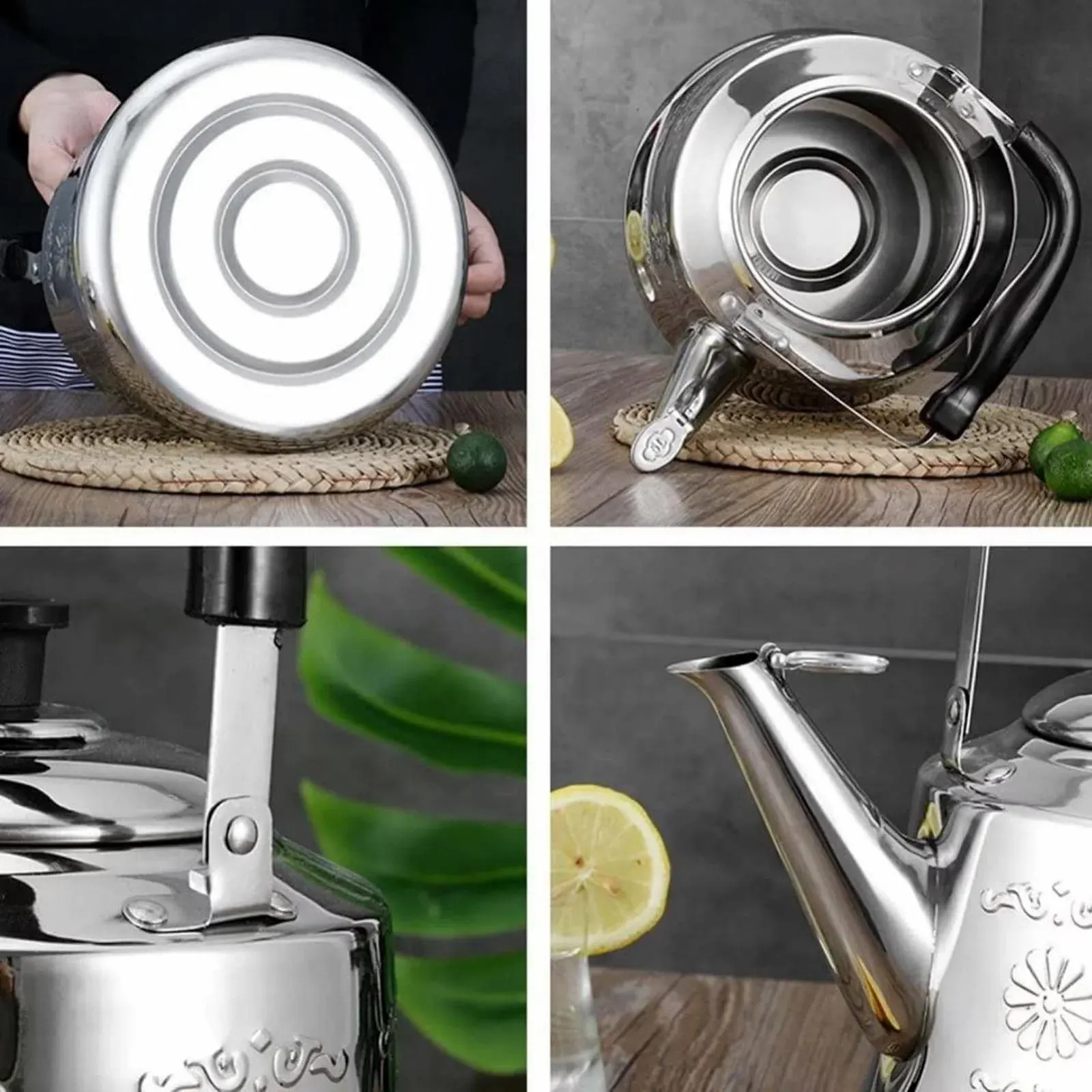 Чайник з свистком, Універсальний чайник для газової та індукційної плити, фото №4 Чайник з свистком, Універсальний чайник для газової та індукційної плити, фото №4