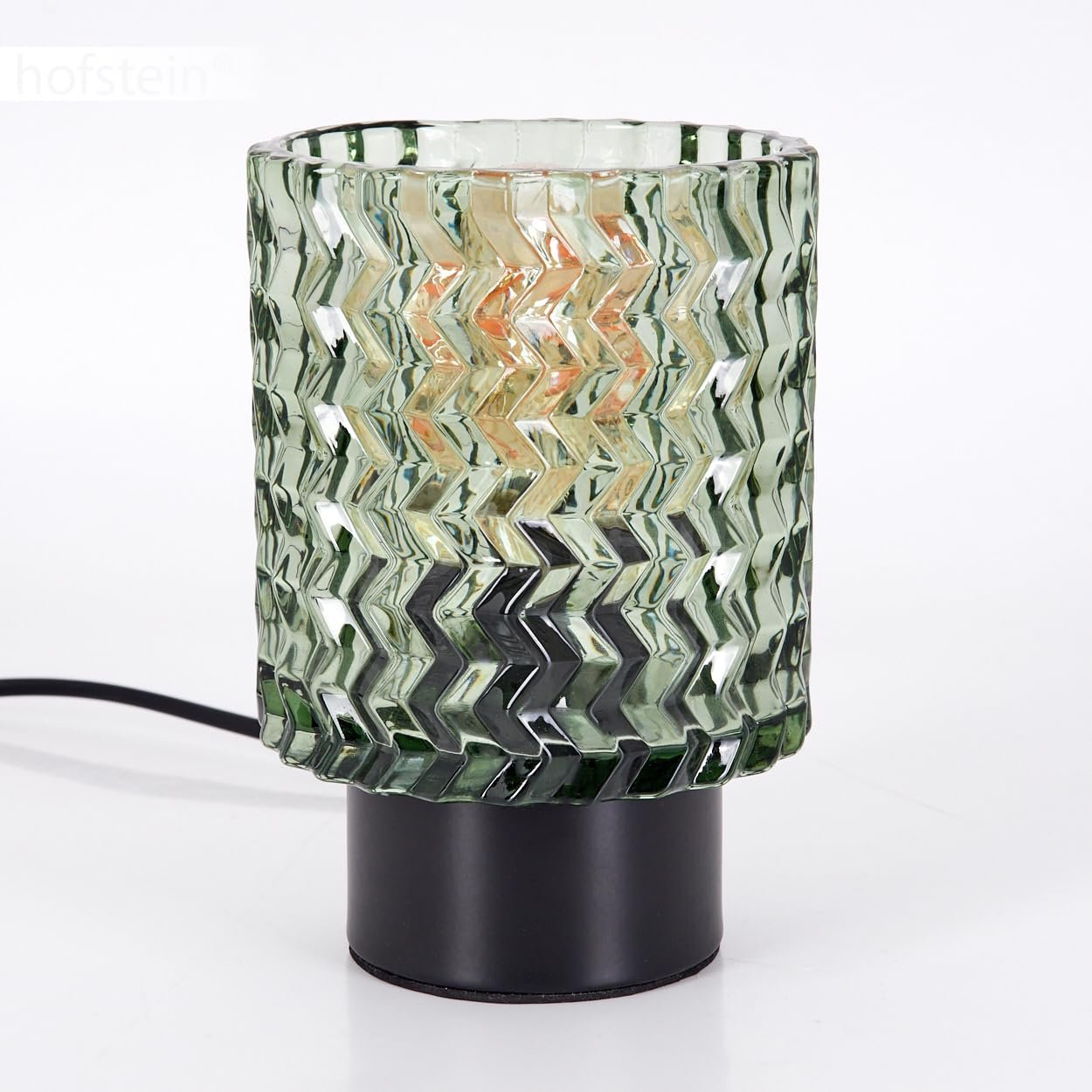 Настільна лампа Falgorosa Modern Vintage / Retro Design Метал / Скло Ø11 см E27 Чорний / Зелений, фото №9