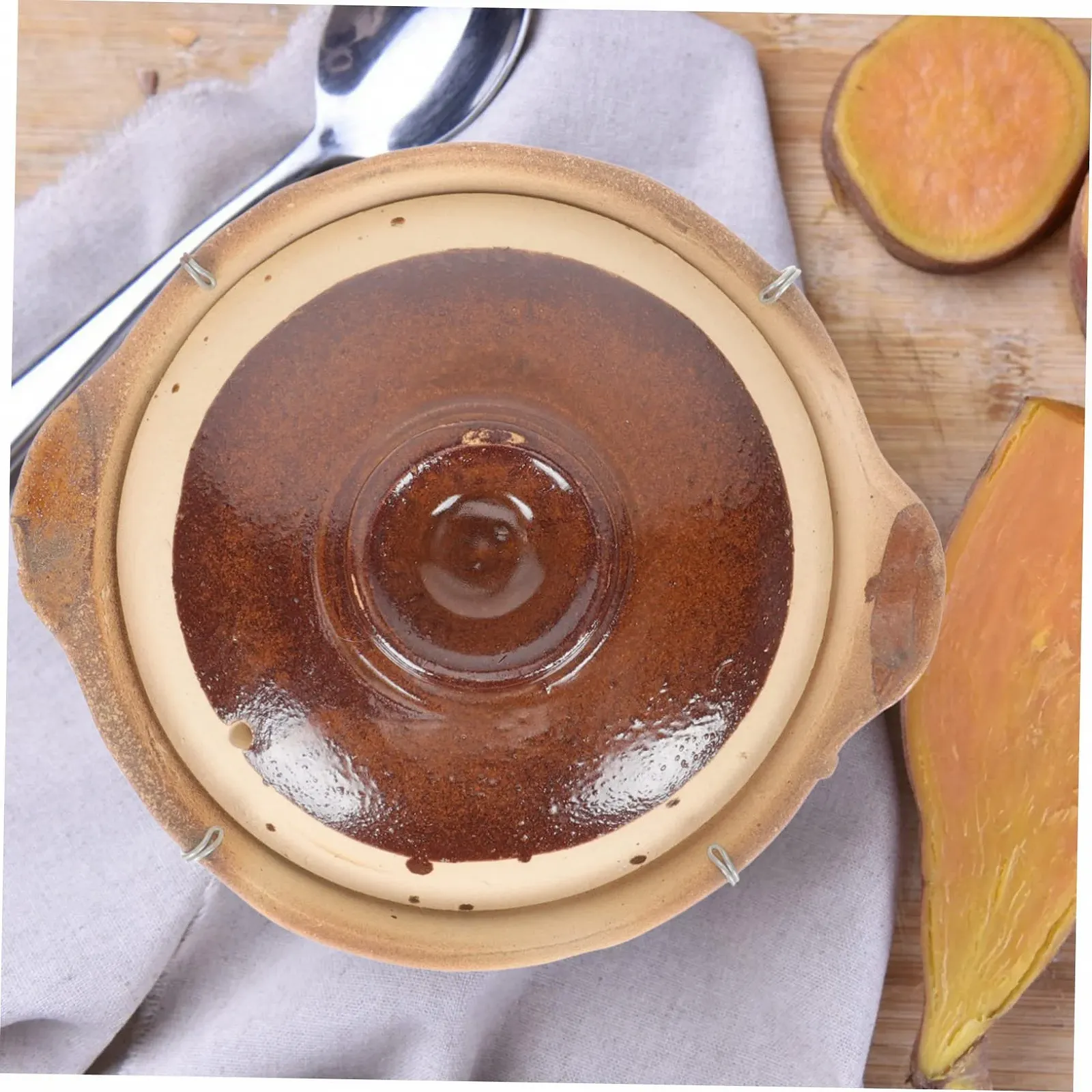 Глиняный горшок VICASKY С ручкой Для супов и риса, фото №5