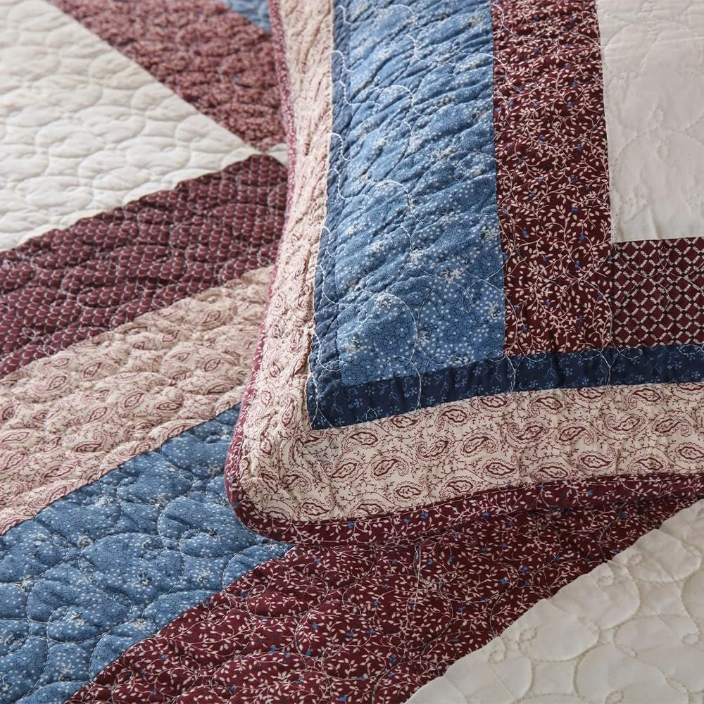 Покривало VISIMISI Бавовняне покривало на ліжко 240 x 260 см, Набір з 3 предметів: Покривало з 2 наволочками, фото №9