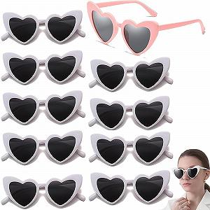 Сонцезахисні окуляри Серце Білий і Рожевий, Білий - Фото 1