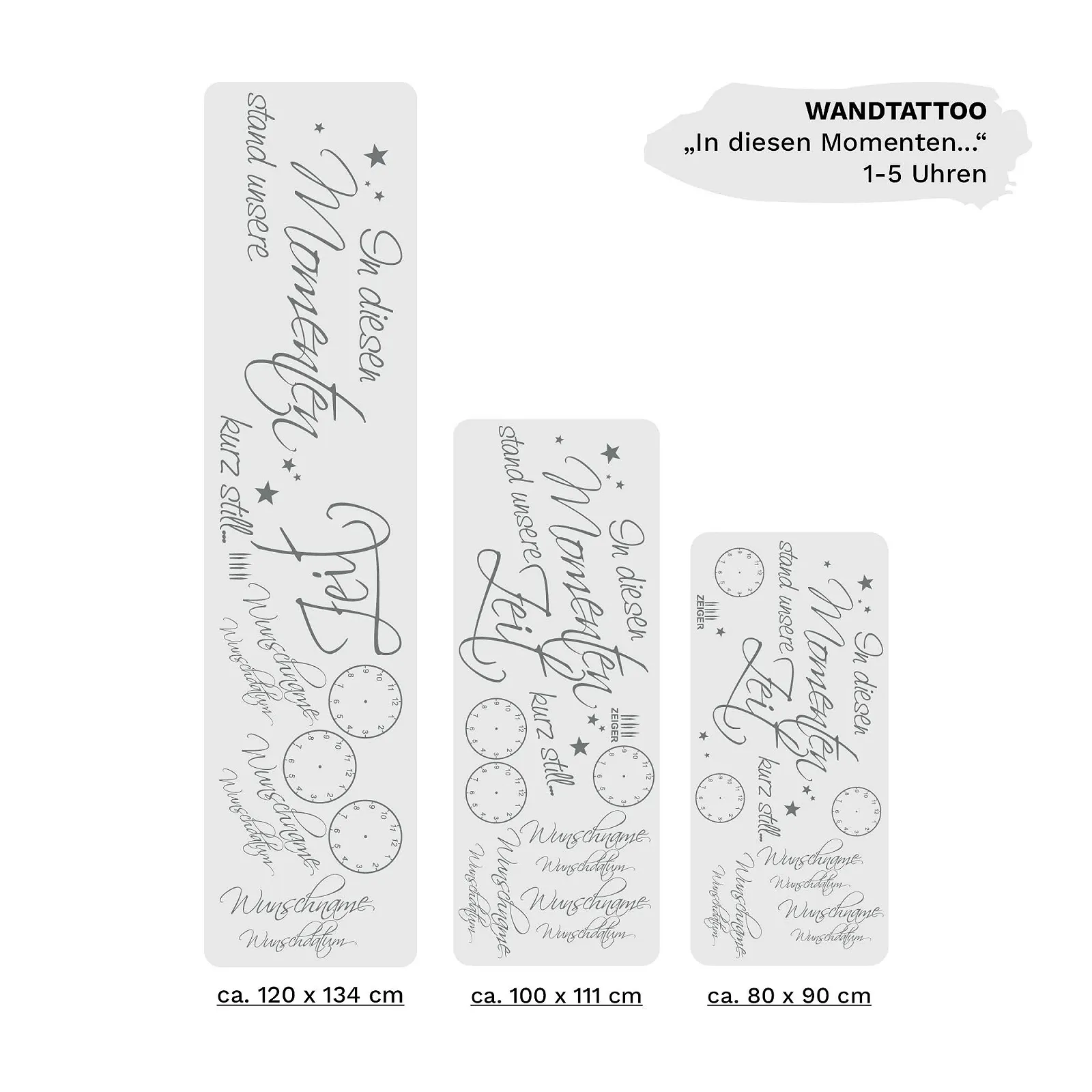 Наклейка на стену Loft "In this moment still our time" 54 цвета 3 размера, фото №3