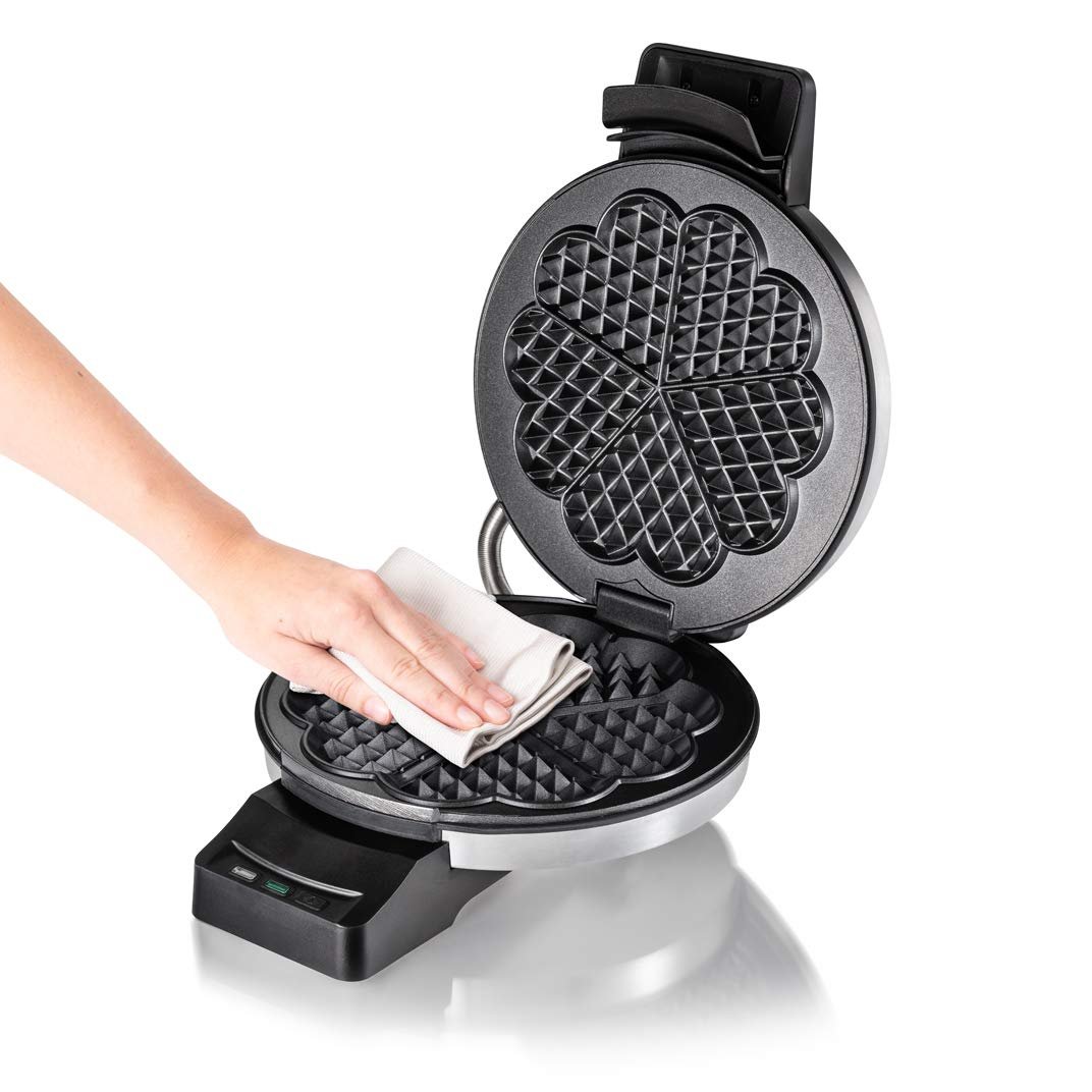 Вафельница Cloer Professional 1898, большая вафля в форме сердца, диаметр 16,5 см, 950 Вт, фото №10