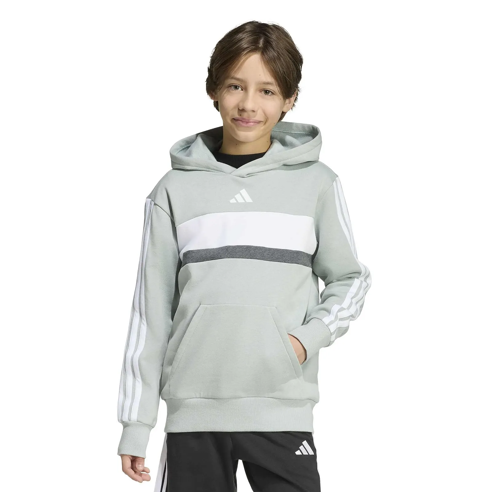 Толстовка adidas Детская Seasonal Essentials TIBERIO 3 Stripes Флис, фото №3