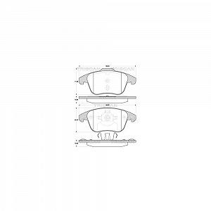 Комплект гальмівних колодок, дискове гальмо TRISCAN 8110 38006 для CITROËN PEUGEOT - Фото 1