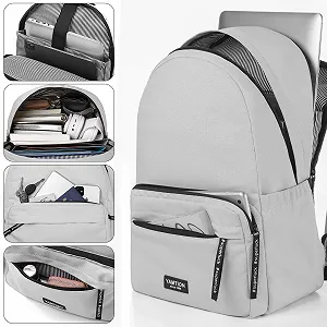 Рюкзак для ноутбука YAMTION School 17.3" 31 л USB антикрадій сірий synthetic.ua - Фото 1