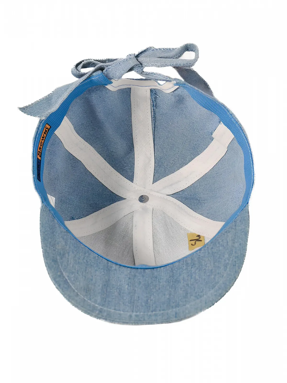 Кепка Riki Browns Girls Blue Jeans Хлопковая Vintage Visor Made in Italy, фото №3