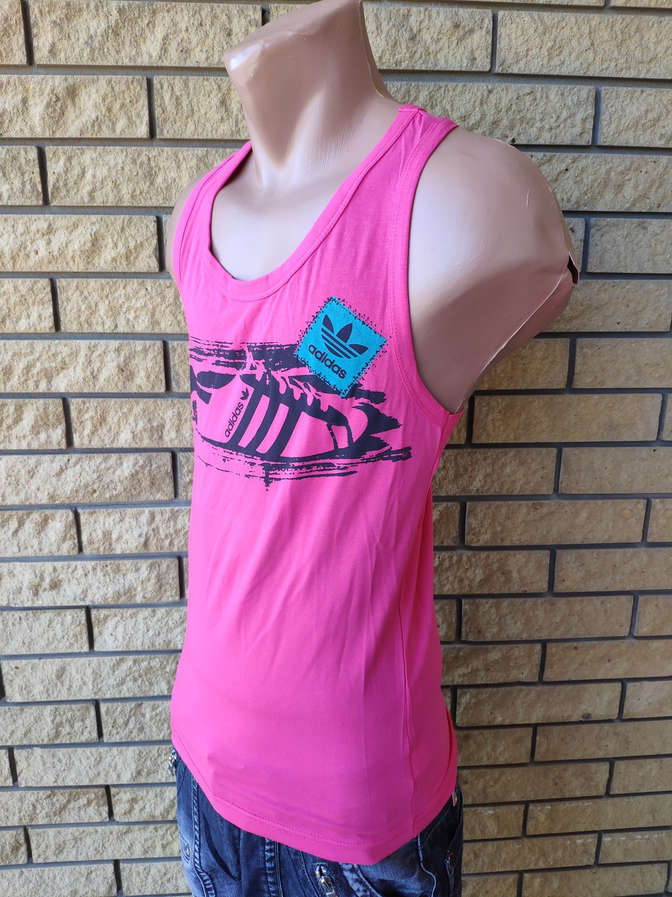 Футболка майка-борцовка мужская брендовая ADIDAS Турция, фото №2 Футболка майка-борцовка мужская брендовая ADIDAS Турция, фото №2