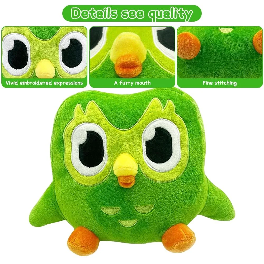 Плюшевая игрушка Сова LUFEIS, 20 см, зеленая, фото №3 Плюшевая игрушка Сова LUFEIS, 20 см, зеленая, фото №3