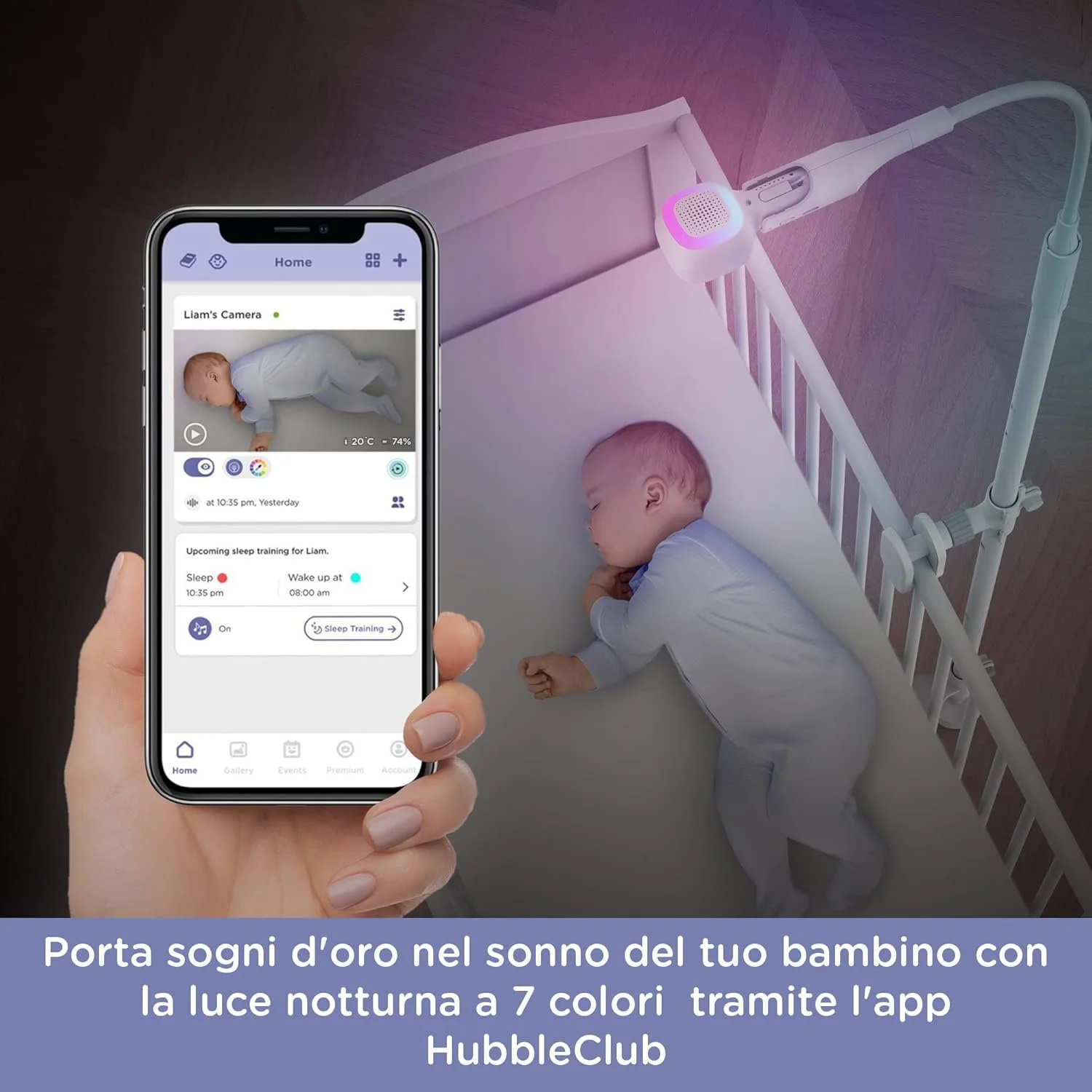 Радионяня Hubble connected ‎4412-WHEU-01 Белая, фото №3