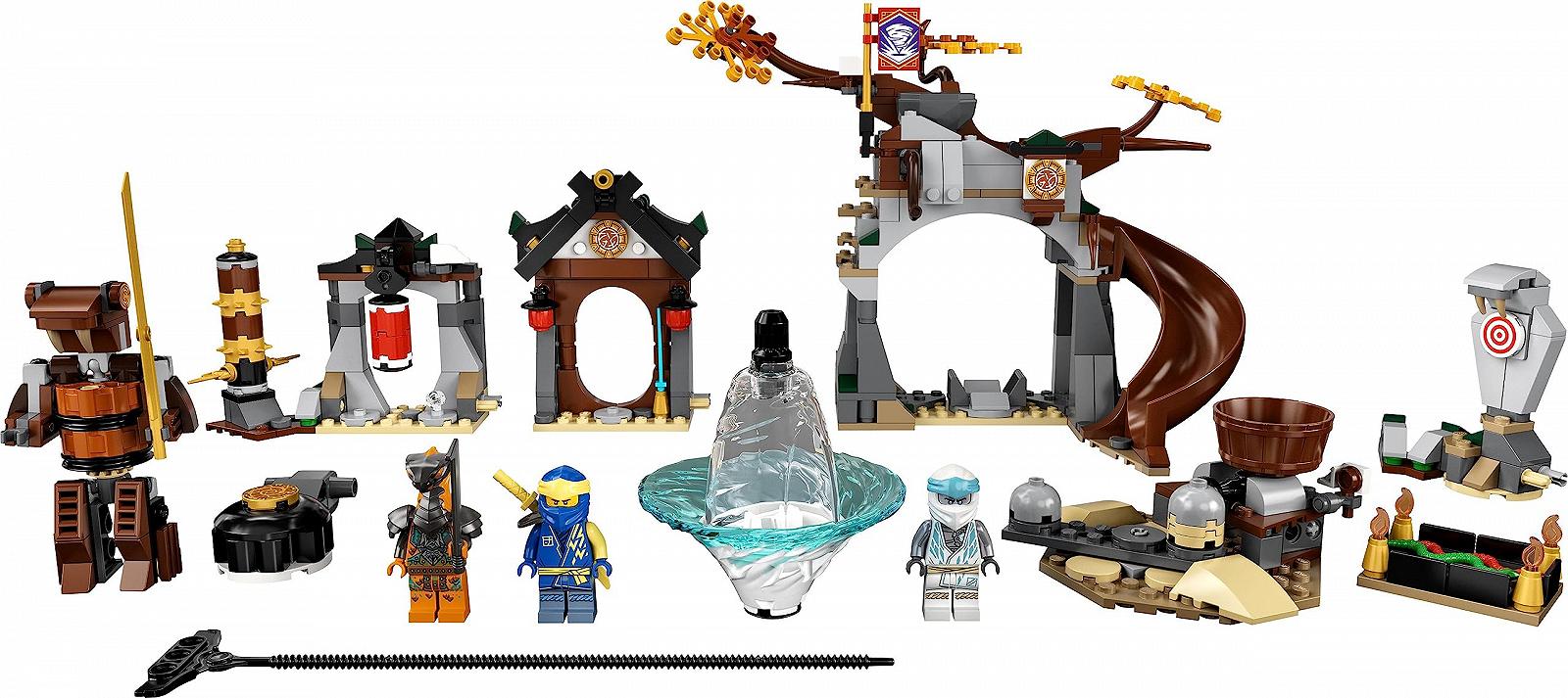 Конструктор LEGO NINJAGO 71764 Центр Тренировки Ниндзя с Игрушечным Спиннером, Зейн, Джей и Змея, Мастер Спинджитсу, фото №2