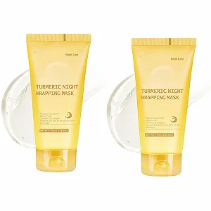 Нічна маска Turmeric Collagen, відновлююча, для глибокого зволоження, для всіх типів шкіри, 75 мл (2 шт. Turmeric) - Фото 1