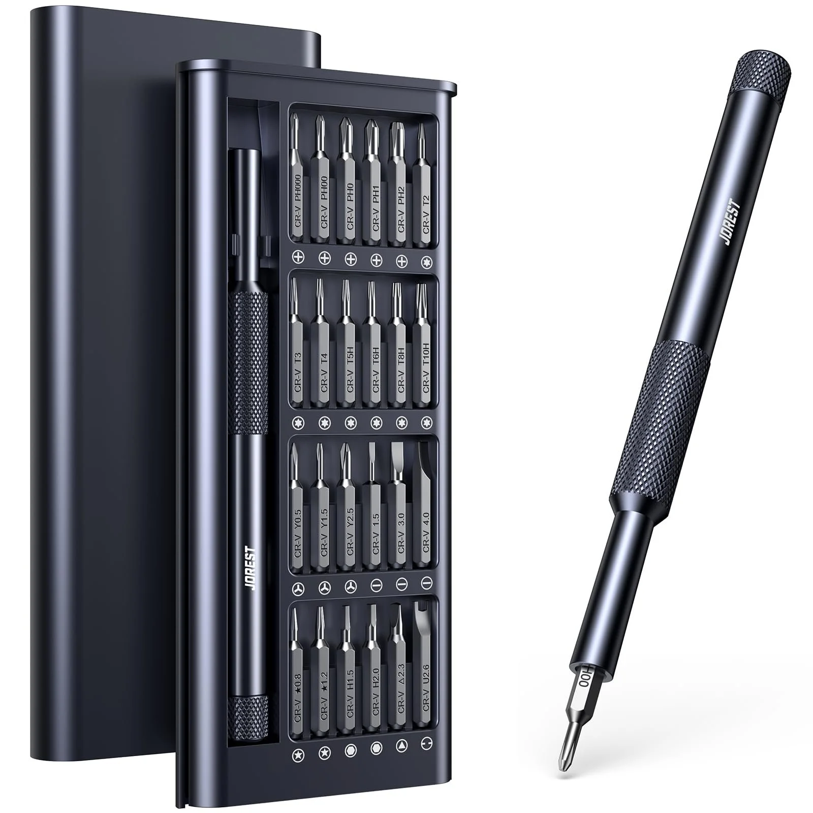 Набір прецизійних викруток JOREST 25 в 1, кишеньковий, фото №1