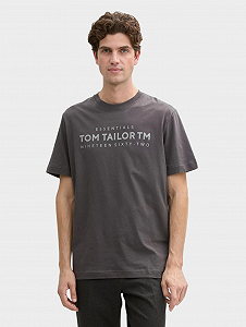 Футболка MEN'S  1045631-10899 Tom Tailor Темно-сірий S - Фото 1