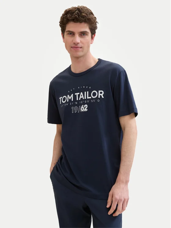 Футболка Tom Tailor Logo Print Tёмно-синий L, фото №1
