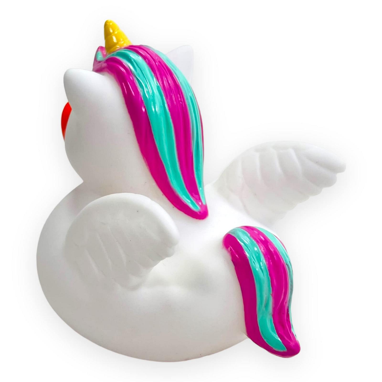 Качка для ванни Unicorn Squeaky Duck Alihorn Іграшка для ванни 9.5 x 8.5 x 6.5 см, фото №4
