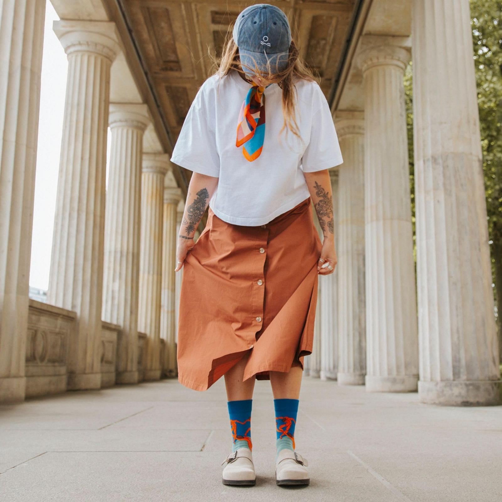 Шкарпетки Gustav Klimt, Mondrian, Van Gogh, Franz Marc, Friedrich, Munch Art Socks з органічної бавовни, фото №2