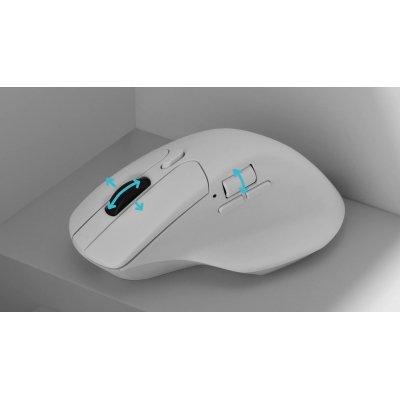 Мышка Keychron M6 Wireless/Bluetooth/USB White (M6-A3), фото №6