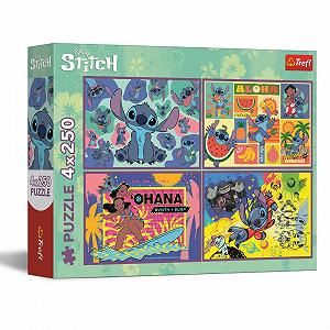 Купити Пазли 4-в-1 Trefl Lilo & Stitch The Extraordinary Stitch 4 x 250 елементів - Фото 1 Пазли 4-в-1 Trefl Lilo & Stitch The Extraordinary Stitch 4 x 250 елементів - Фото 1