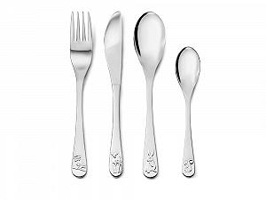 Купить Детский Набор Столовых Приборов Zilverstad Лесные Животные, Нержавеющая Сталь, Серебряный - Фото 1 Детский Набор Столовых Приборов Zilverstad Лесные Животные, Нержавеющая Сталь, Серебряный - Фото 1