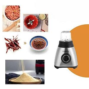 Блендер с кофемолкой 450Вт SOKANY SK-146S Серый - Фото 1