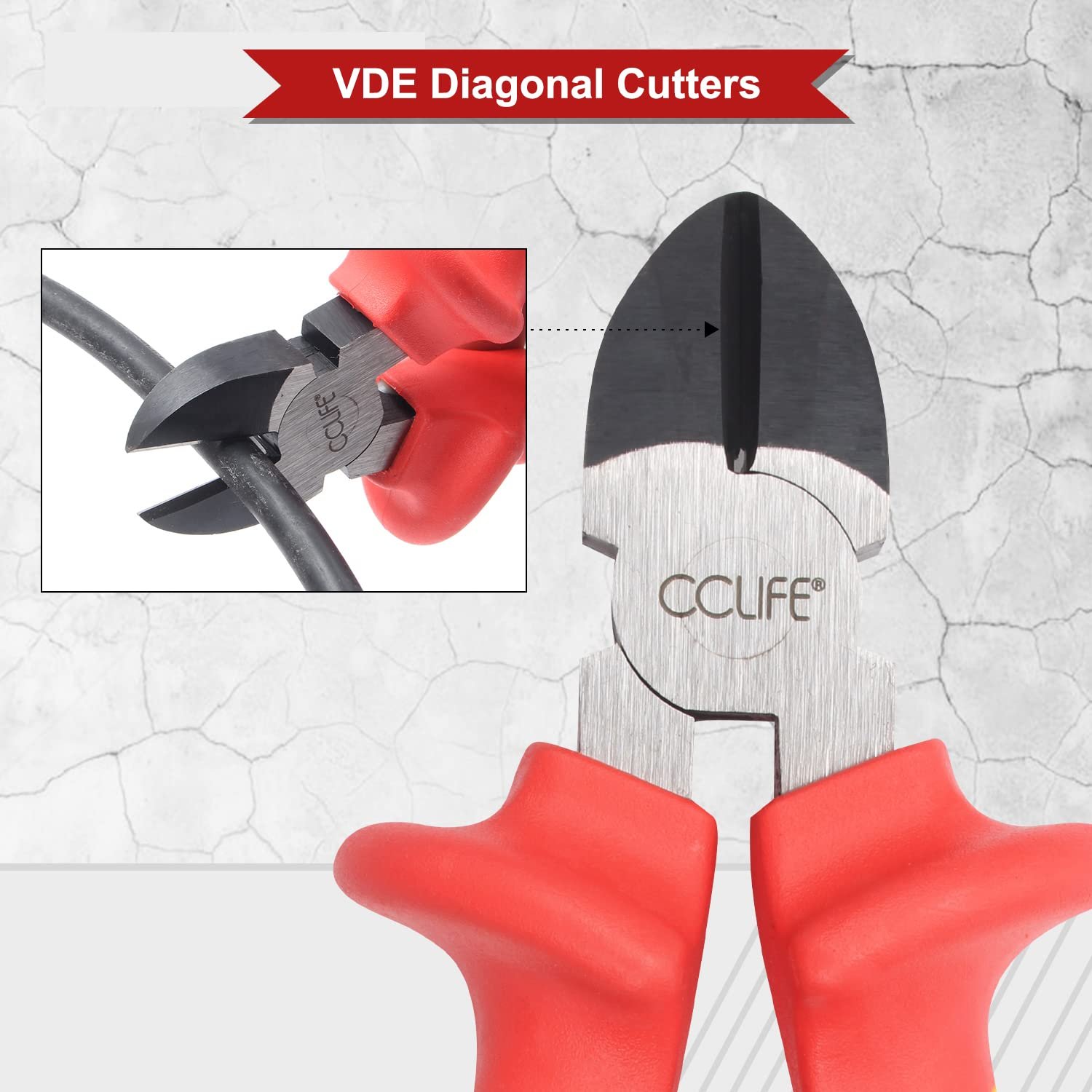 Набір CCLIFE 11-Piece VDE Insulated Викрутки Плоскогубці з тестером напруги Slot Philips, фото №5