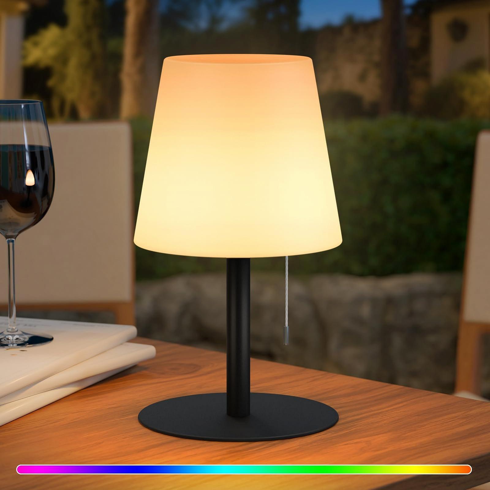 Настільна лампа LED Battery Outdoor Wireless Dimmable 7 Colours USB Чорний, фото №1