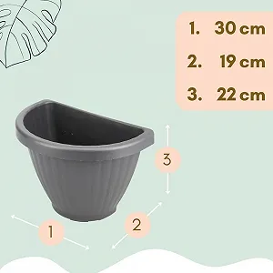 Набір настінних горщиків для квітів GarPet 2 шт. 30 см synthetic.ua - Фото 1