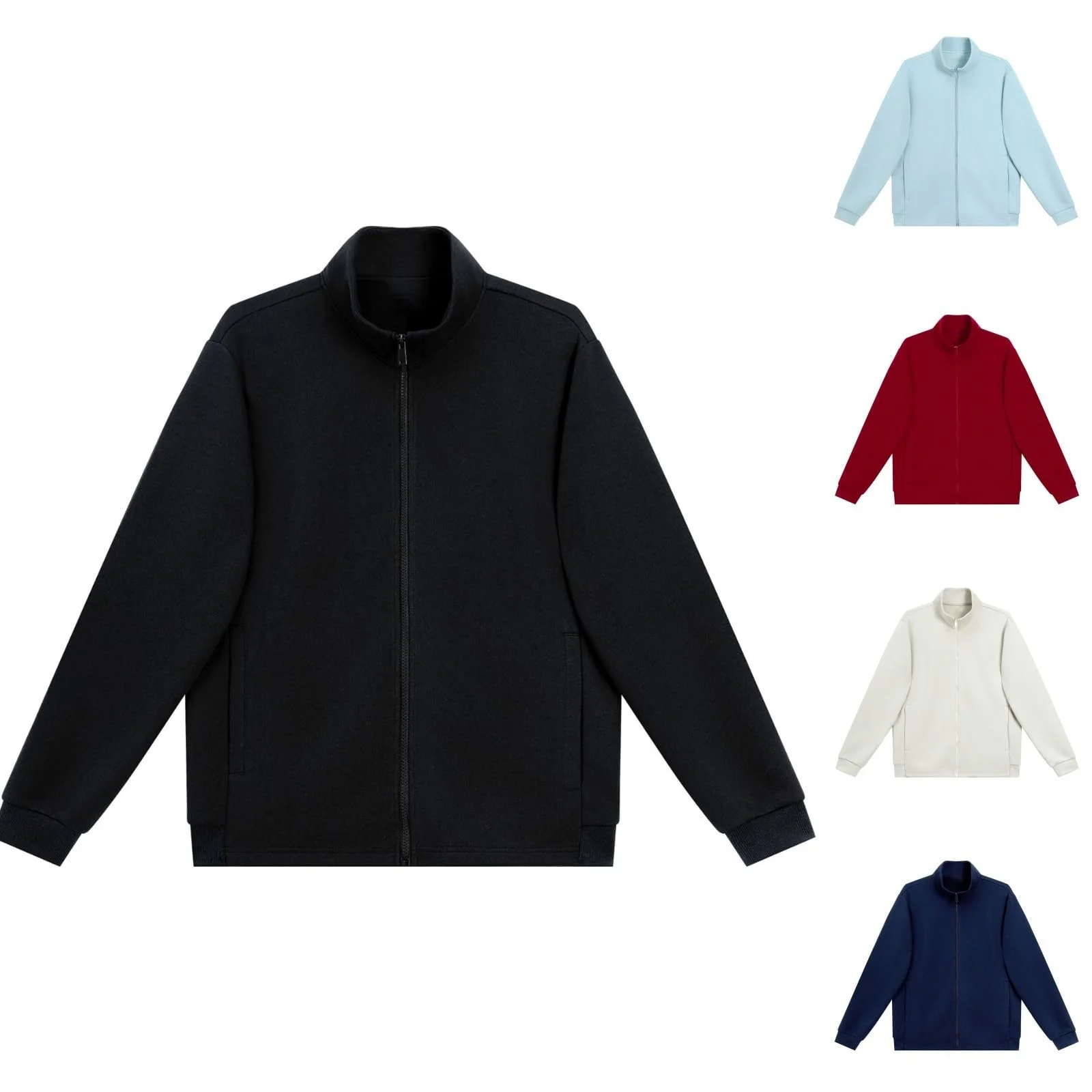 Женская кофта на молнии Oversize без капюшона Длинный рукав, фото №2